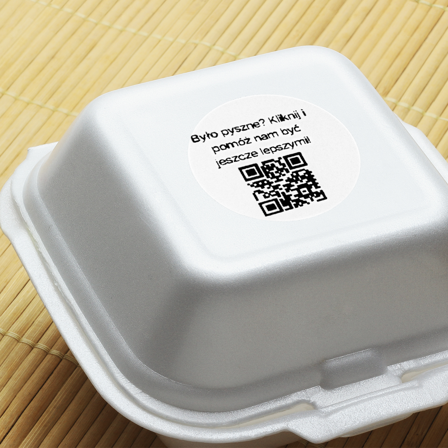 Naklejki QR do opinii Google 3 cm – było pysznie? dla restauracji i dostawy – zestaw 468 szt