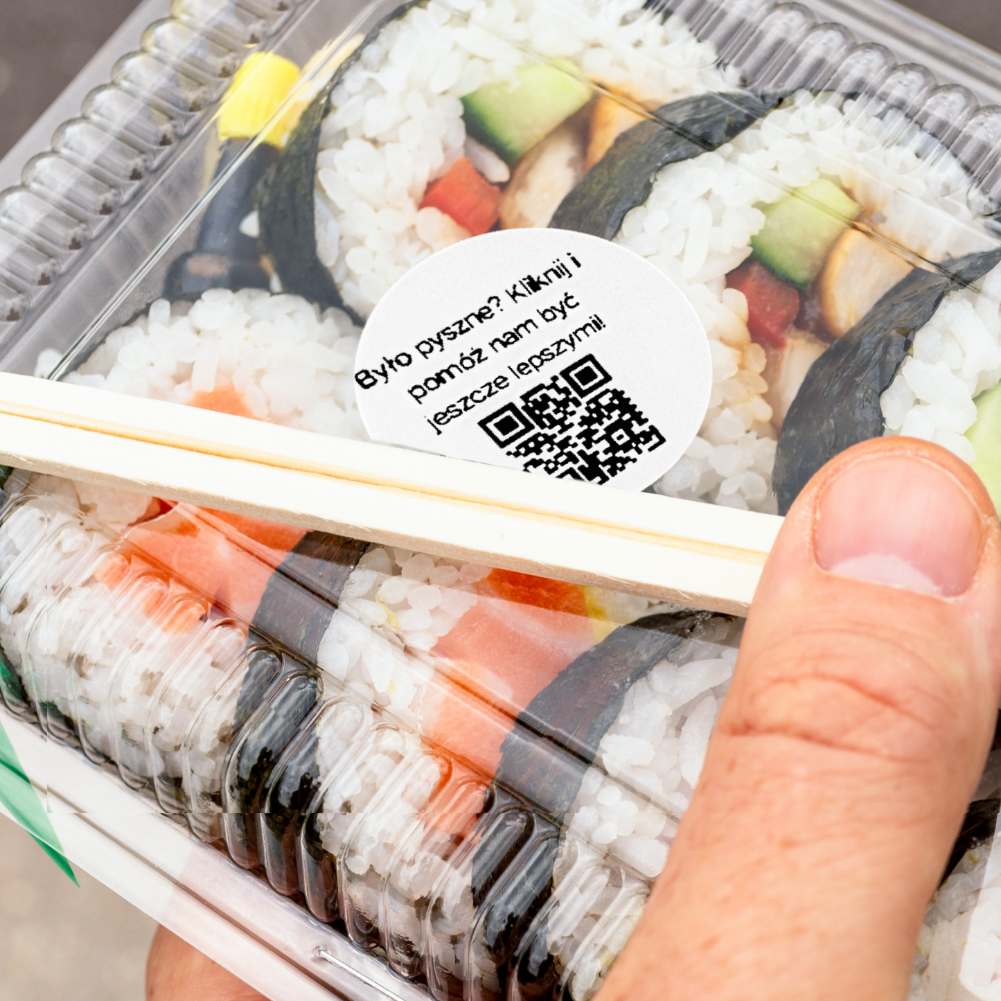 Naklejki QR do opinii Google 3 cm – było pysznie? dla restauracji i dostawy – zestaw 468 szt