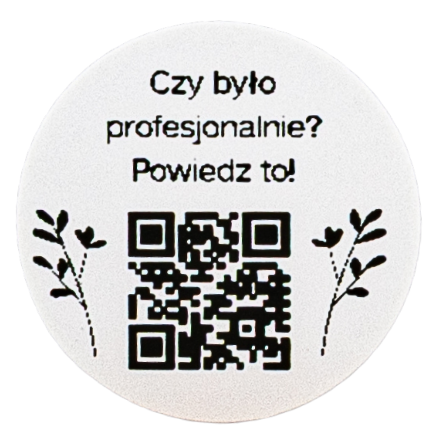 Naklejka QR do opinii Google więcej recenzji salon beauty SPA 3cm zestaw 468szt