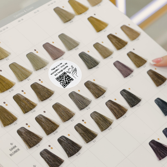 Naklejka QR do opinii Google salon beauty więcej recenzji 3cm zestaw 468szt