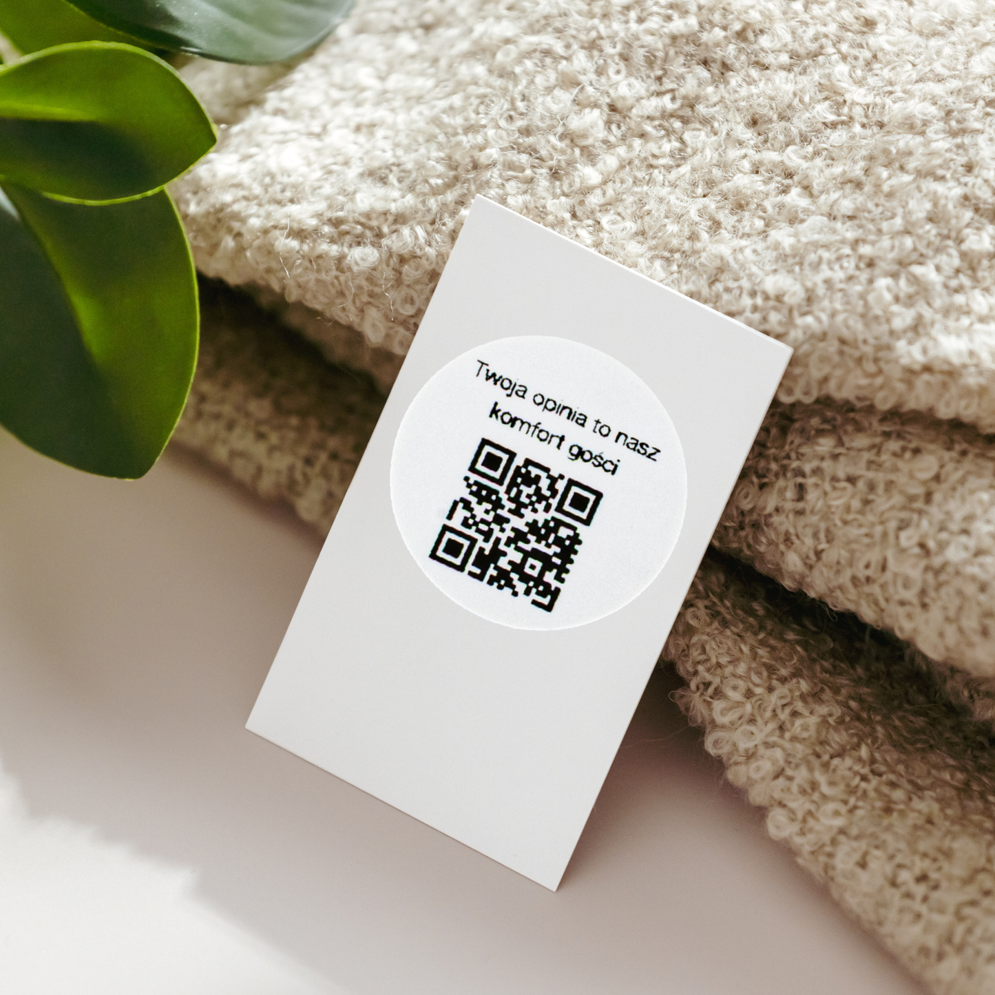 Naklejka QR opinie Google hotel pensjonat recenzje gości 3cm zestaw 468szt