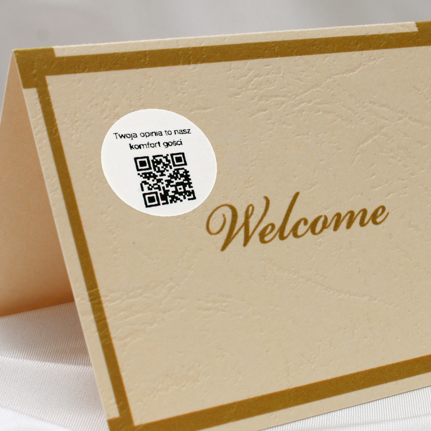 Naklejka QR opinie Google hotel pensjonat recenzje gości 3cm zestaw 468szt