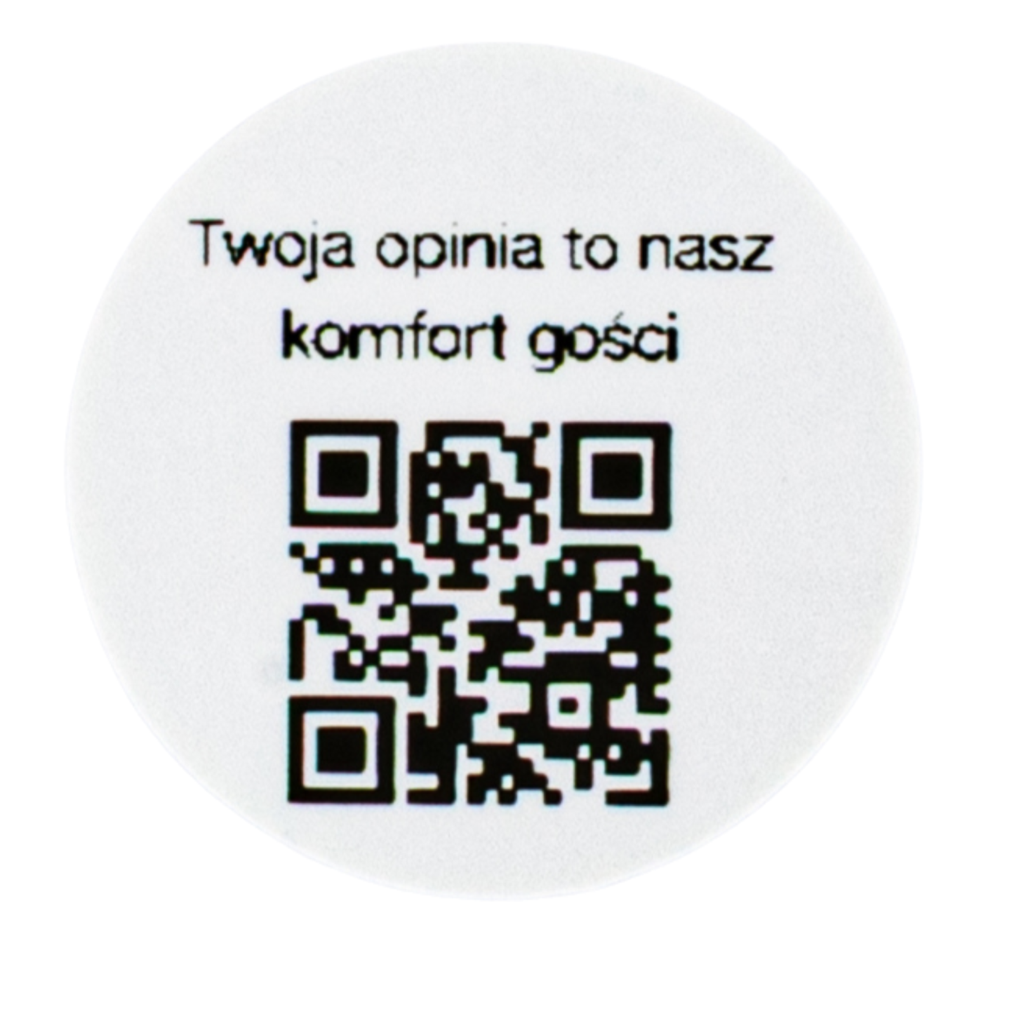 Naklejka QR opinie Google hotel pensjonat recenzje gości 3cm zestaw 468szt