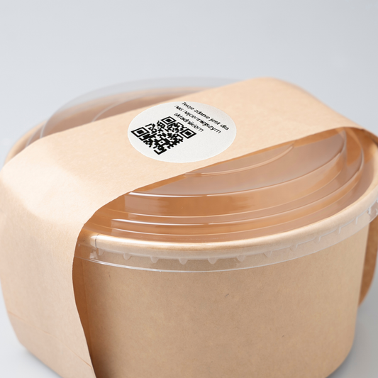 Naklejka QR opinie Google restauracja recenzje klientów 3cm zestaw 468szt