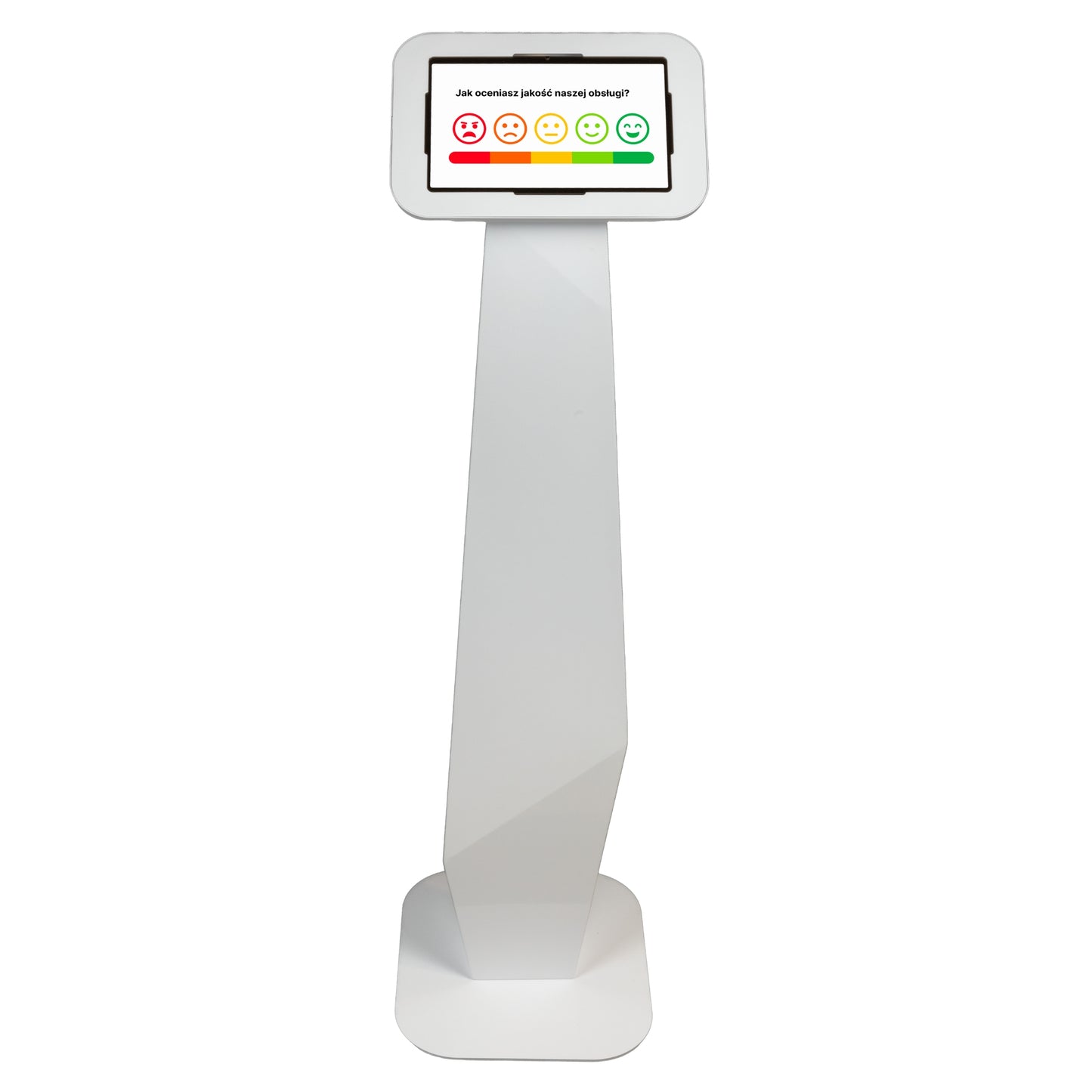 Kiosk do zbierania opinii to samoobsługowe rozwiązanie do monitorowania poziomu zadowolenia klienta.