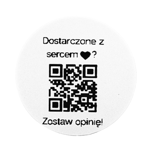 Naklejki QR do opinii Google - 3 cm, komplet 468 sztuk