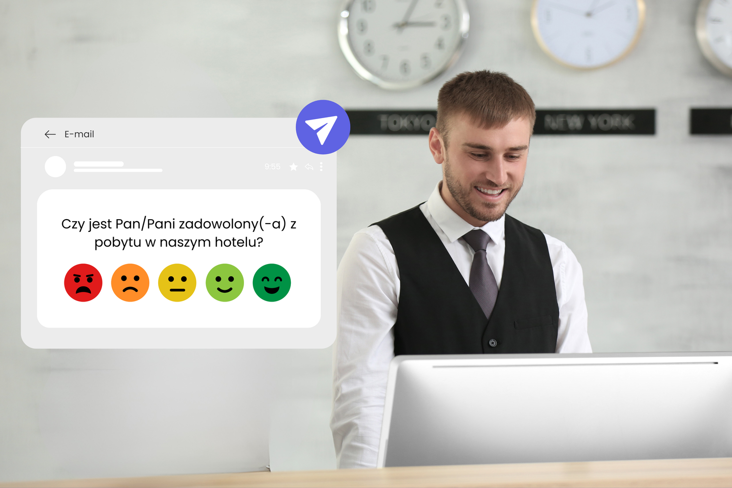 wysyłanie maila do oceny pobytu