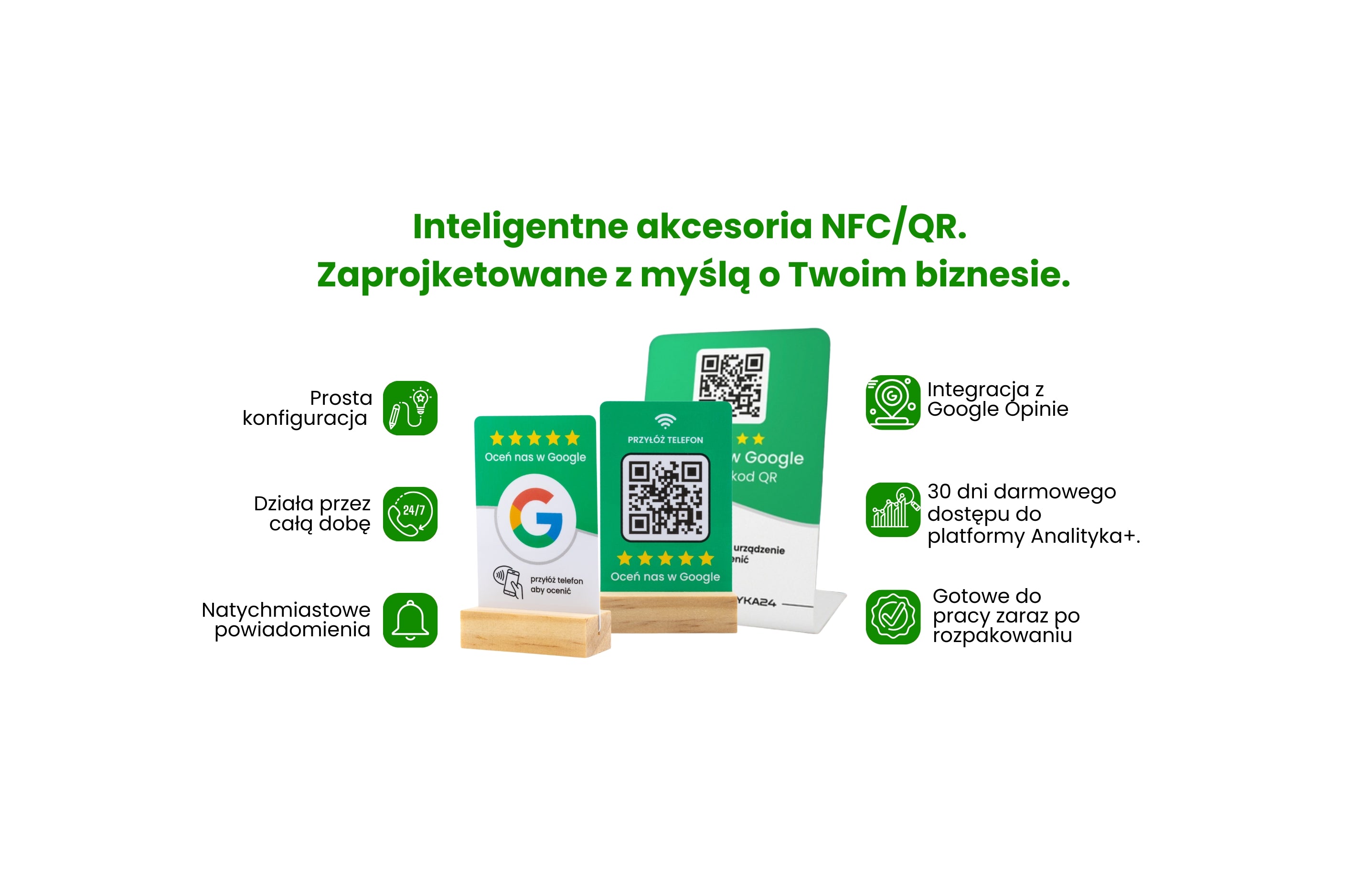 6 kluczowych cech akcesoriów NFC/QR do zbierania opinii klientów w Google