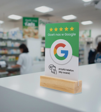 karta NFC do opinii Google w aptece