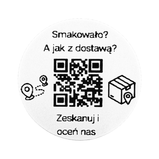 Naklejka Qr z napisem smakowało?