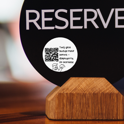 Naklejki z kodem QR do opinii Google 3 cm – twój głos dla restauracji – zestaw 468 szt
