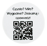 Naklejki QR 3 cm do opinii Google dla hoteli i pensjonatów – zestaw 468 szt.