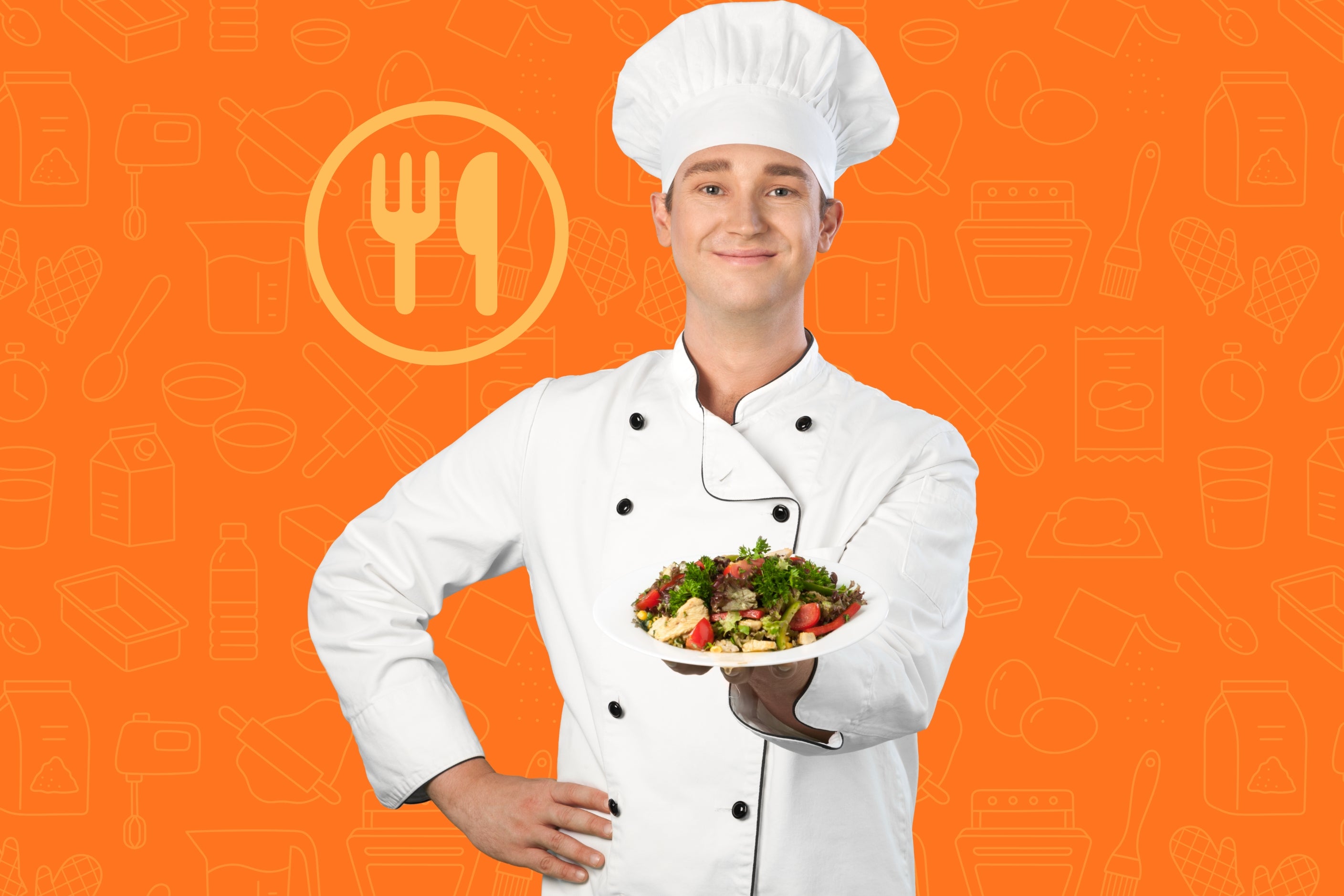 Nowoczesne technologie i rozwiązania dla branży gastronomicznej – kucharz w restauracji.