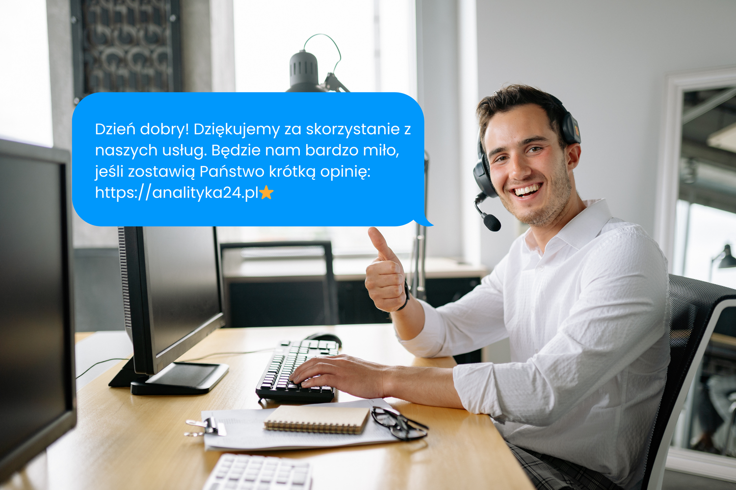 sms od pracownika do klienta