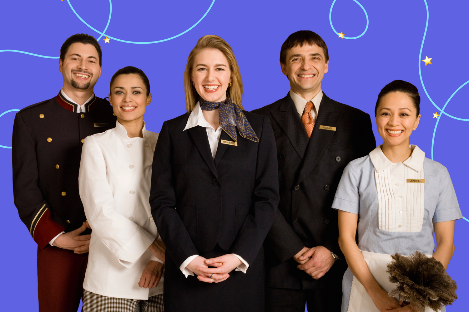 pracownicy hotelu razem