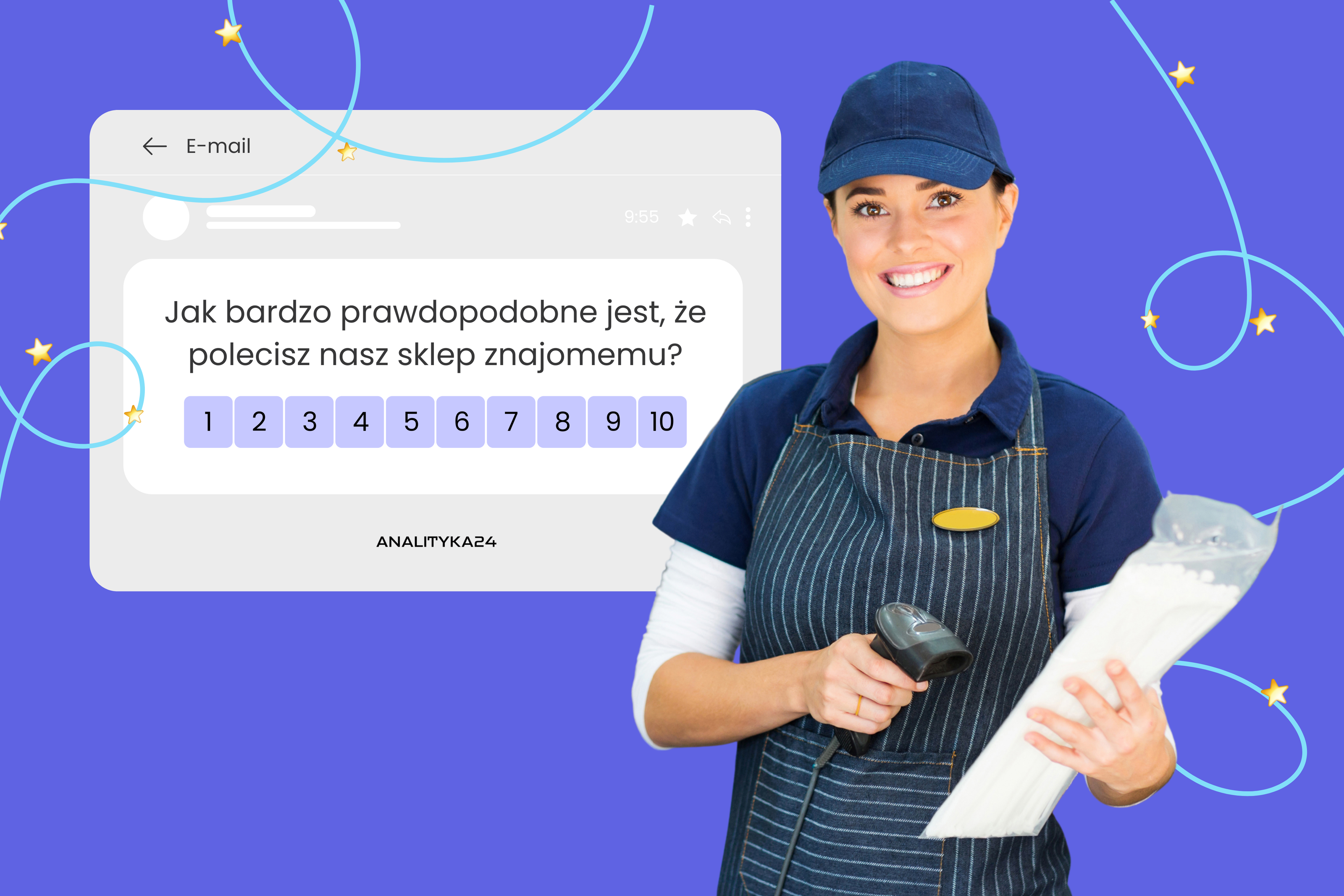 pani kasjerka czeka na ocenę swojej pracy