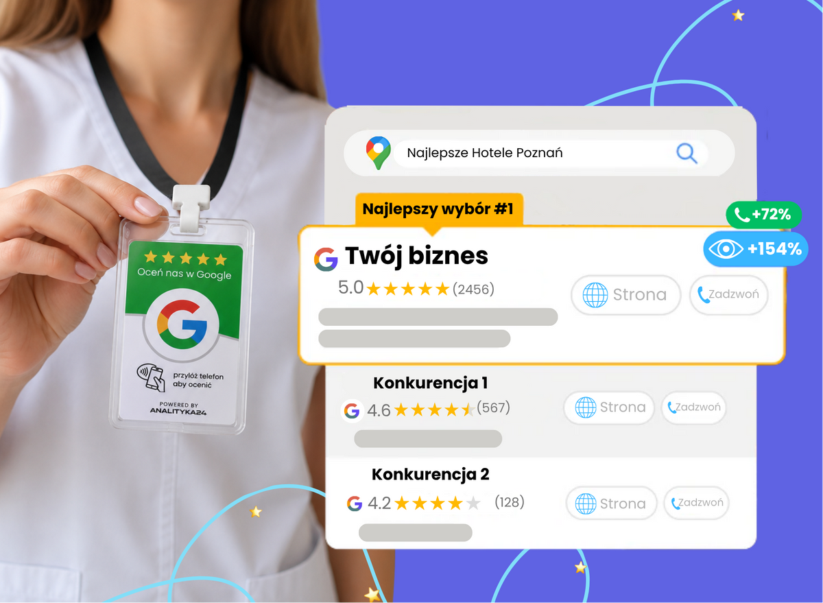 Karta NFC do wystawienia opinii Google