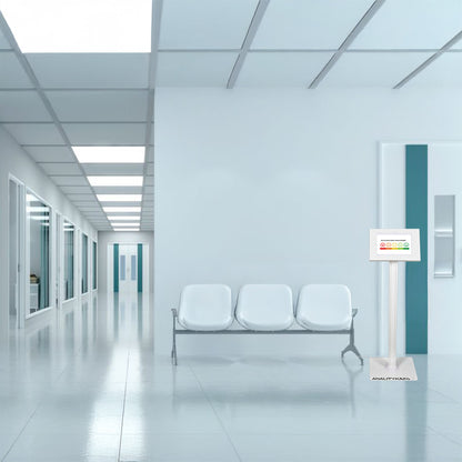 Interaktywny kiosk zwiększający liczbę google review i poprawiający obsługę klienta.