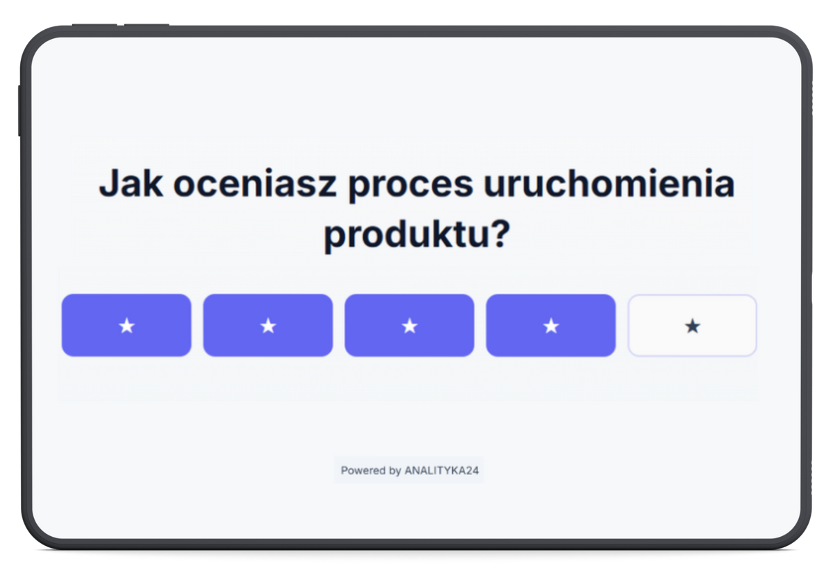 kiosk z ankietą