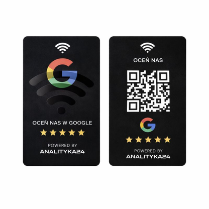 czarna karta nfc na białym tle