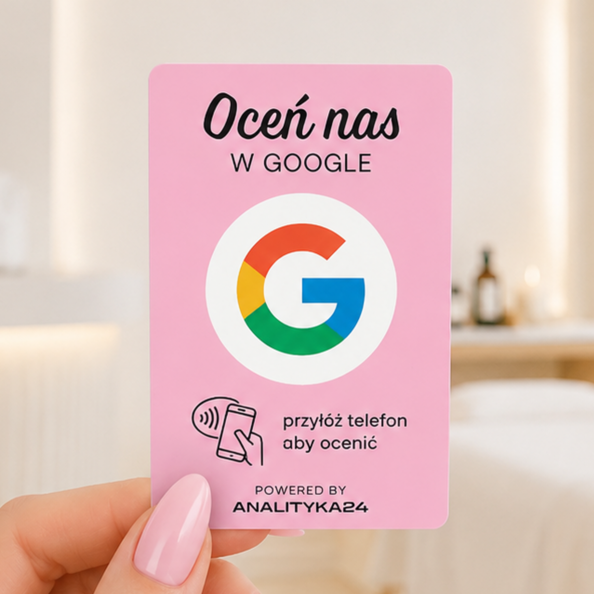 karta nfc różowa w spa