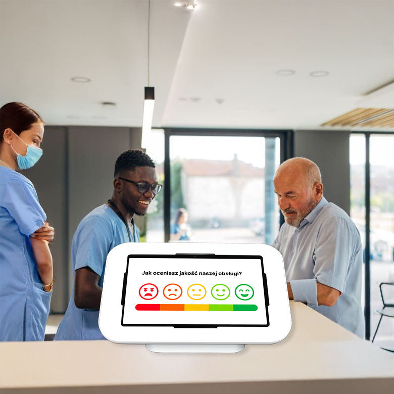 Kiosk dotykowy dla pacjentów w przychodni