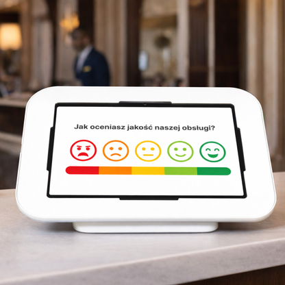 kiosk na receocji hotelowej