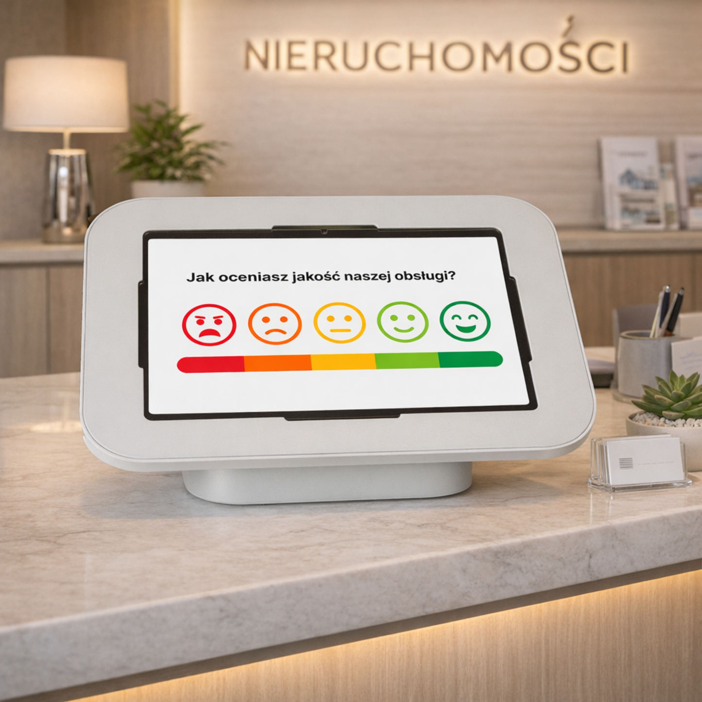 szary kiosk w biurze