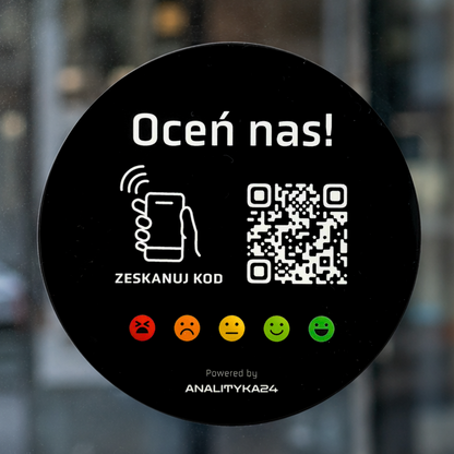 naklejka nfc czarna na szybie