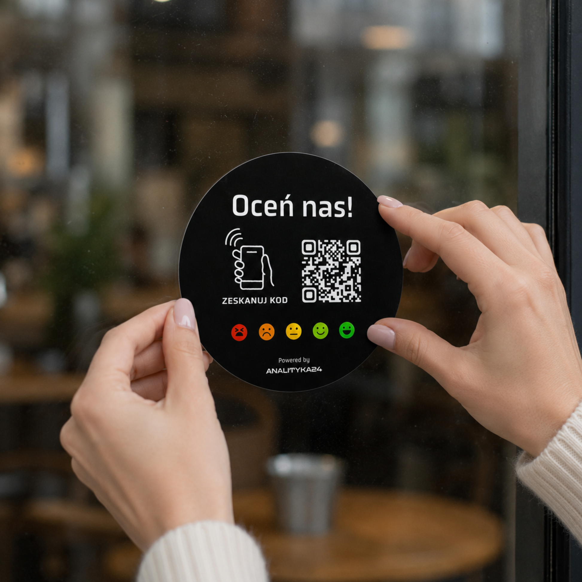naklejanie naklejki czarnej nfc