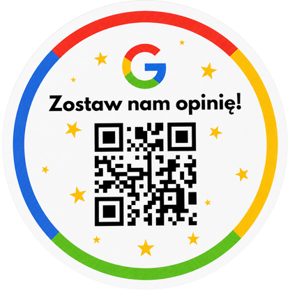 naklejka z kodem qr do opinii google