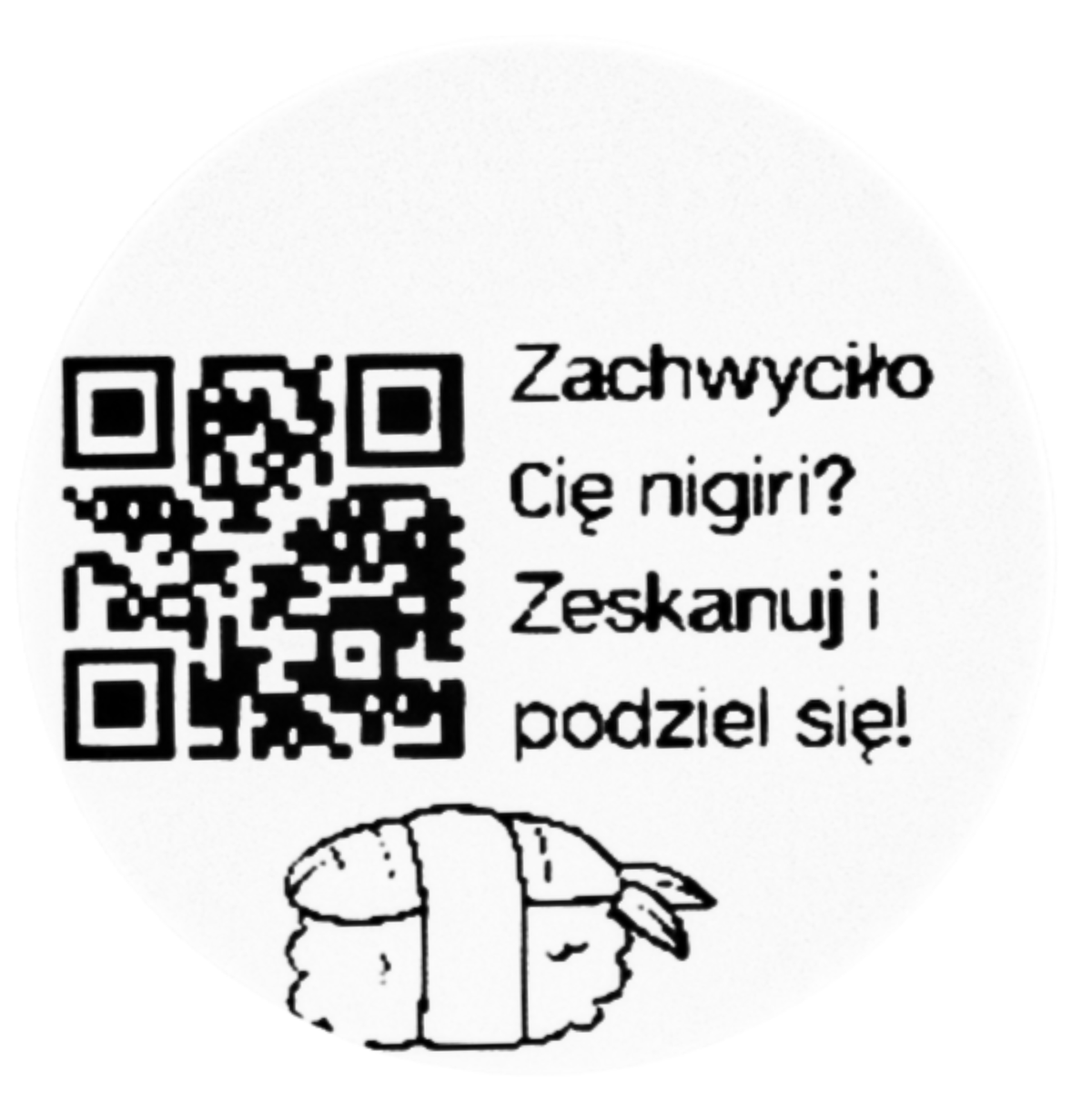 naklejki qr oceń sushi