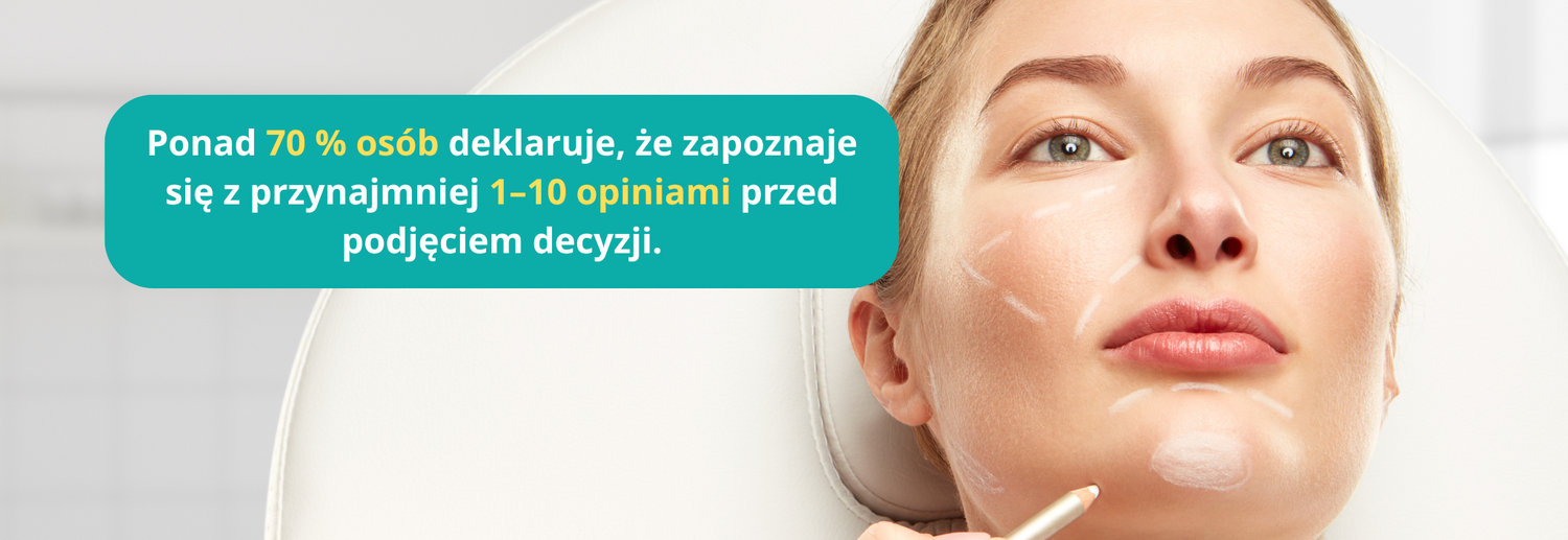 Przygotowanie do zabiegu; system zbierania opinii Google (NFC/QR) skraca drogę do recenzji i buduje reputację placówek medycznych.