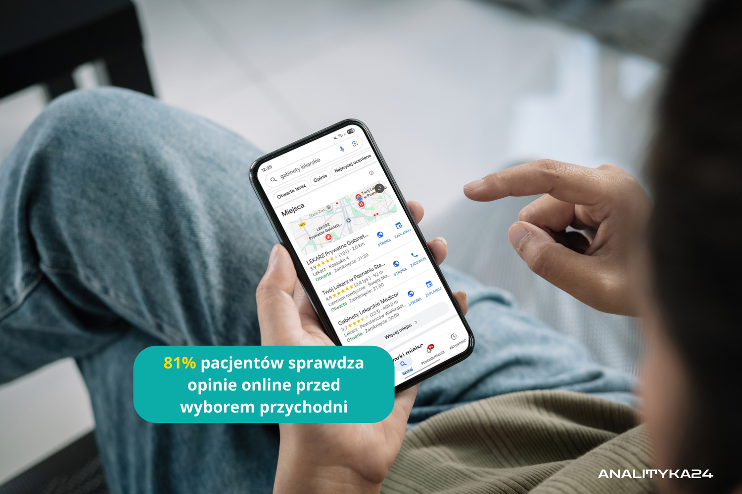 Opinie są kluczem do lojalności pacjentów i powrotów na wizyty.