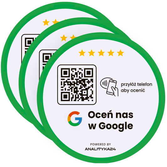 pakiet naklejek plastikowych nfc