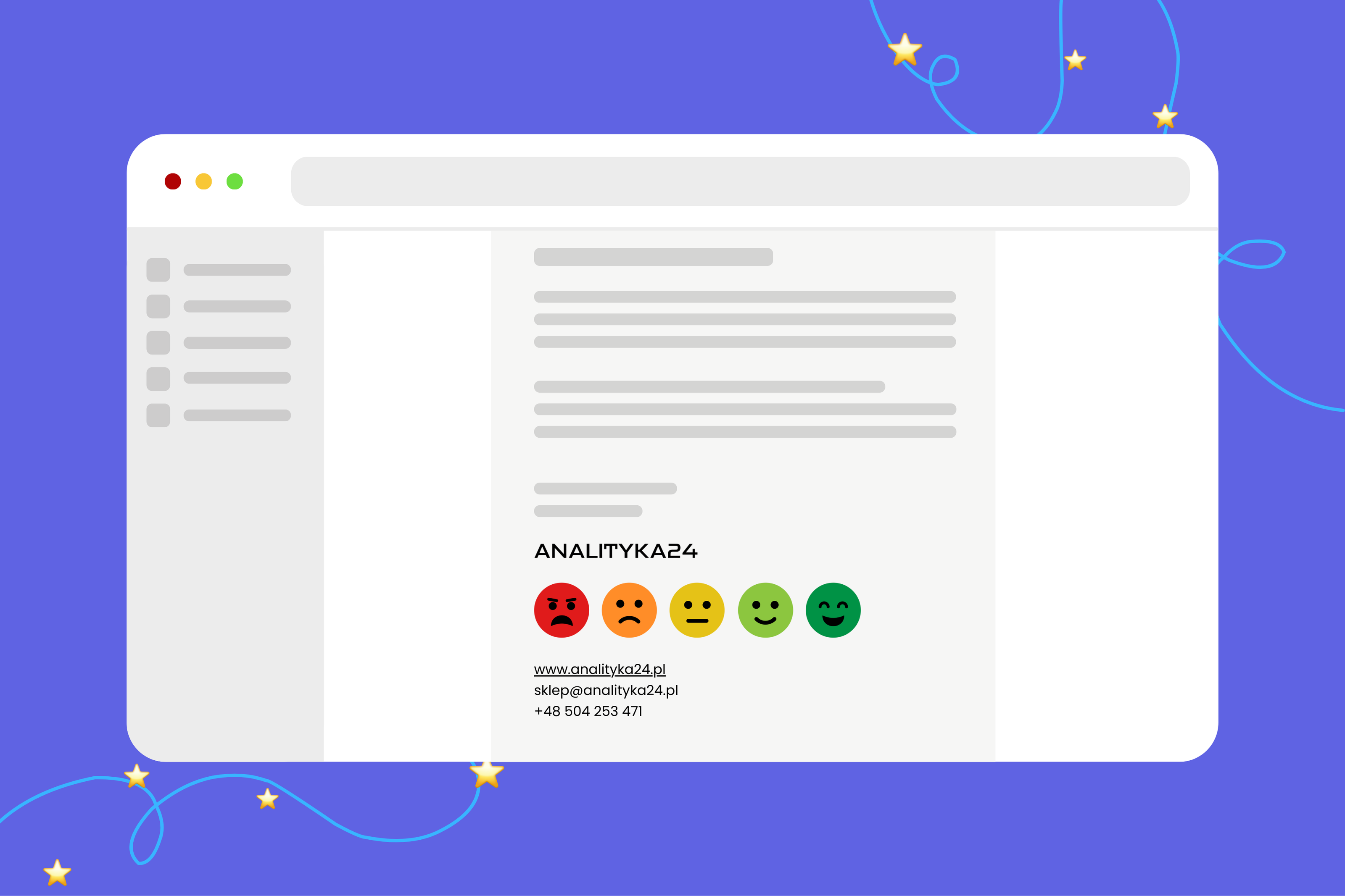 badanie satysfakcji w stopce maila