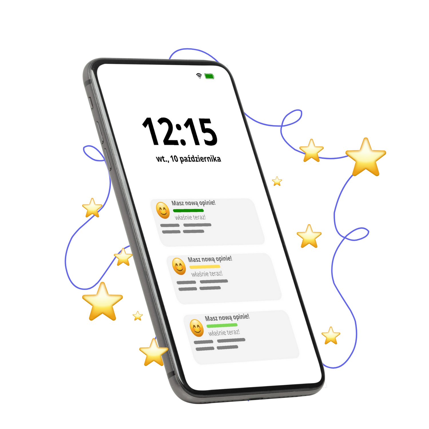 powiadomienie e-mail o każdej nowej opinii