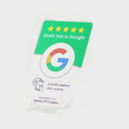 Karta NFC z kodem QR dwustronna - zwiększ liczbę opinii Google w sekundę