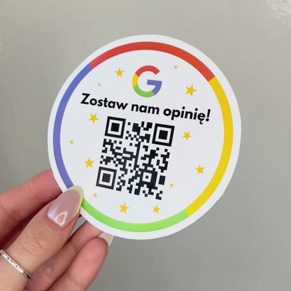 jak się mieni nalepka qr do opinii google