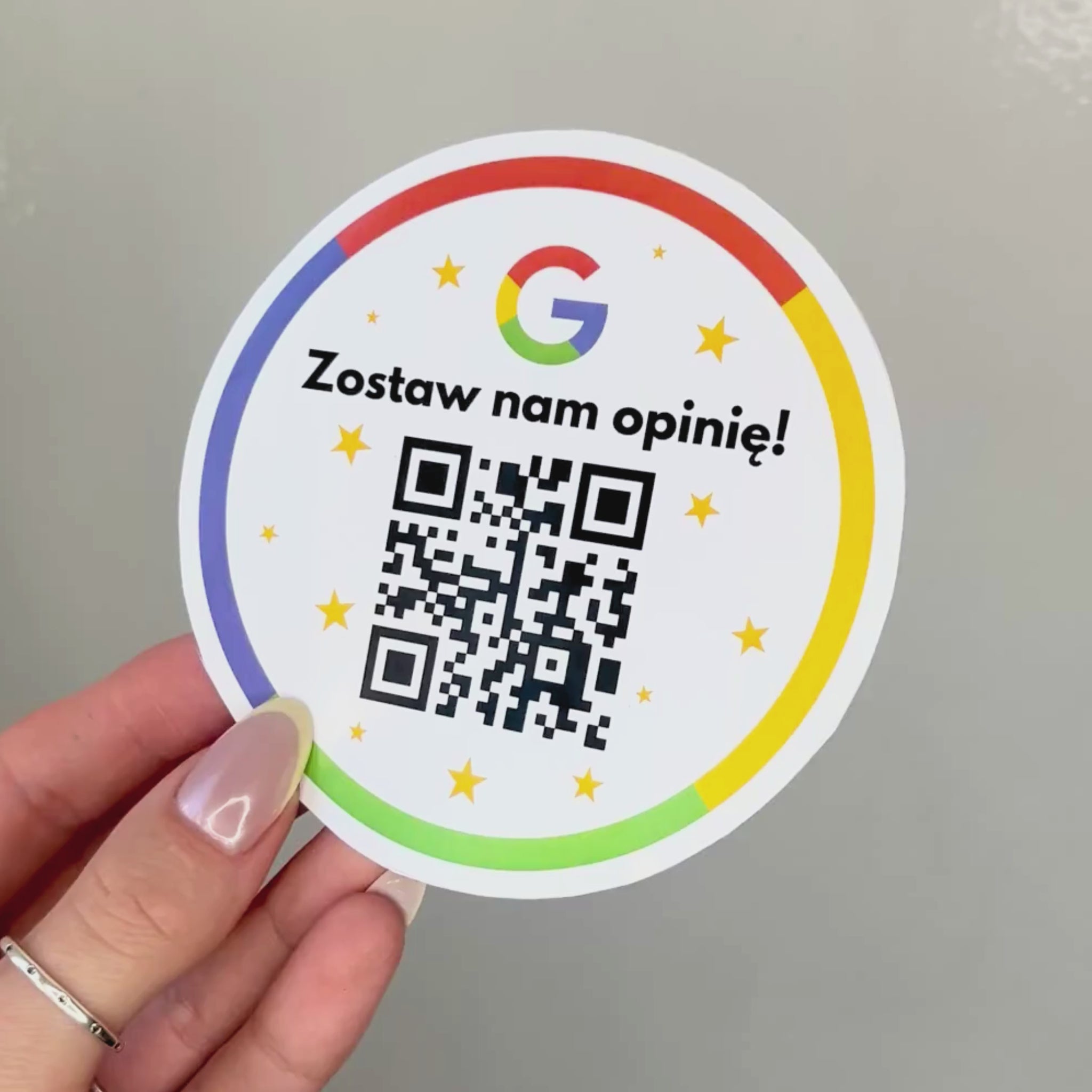jak się mieni nalepka qr do opinii google