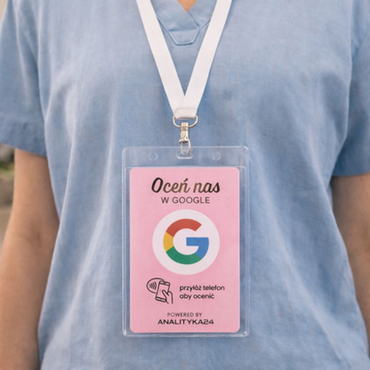 różowa karta nfc u pracownika medycyny