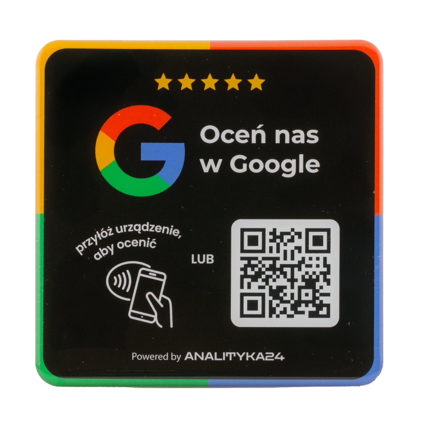 Naklejka 3D zwiększająca liczbę wystawionych opinii w google